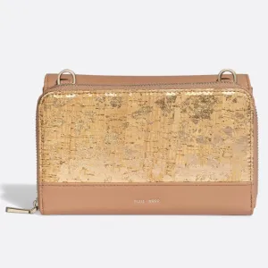 Jane 2-in-1 Wallet Purse - Apricot / Metallic Rose