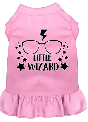 Little Wizard Screen Print Dog Dress Light Pink Xs (8)