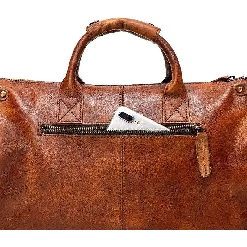 LuxLeather Travel Tote