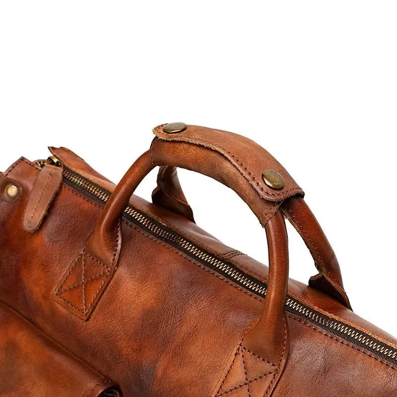 LuxLeather Travel Tote