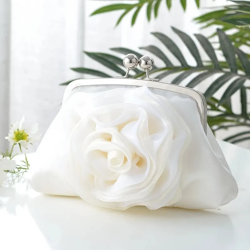 Luxy Moon Ladies Flower Clutch Bag Women Elegant Evening Party Small Bridal Purse