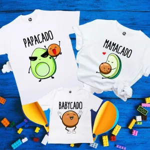 Mamacado Papacado Babycado Family T-Shirts