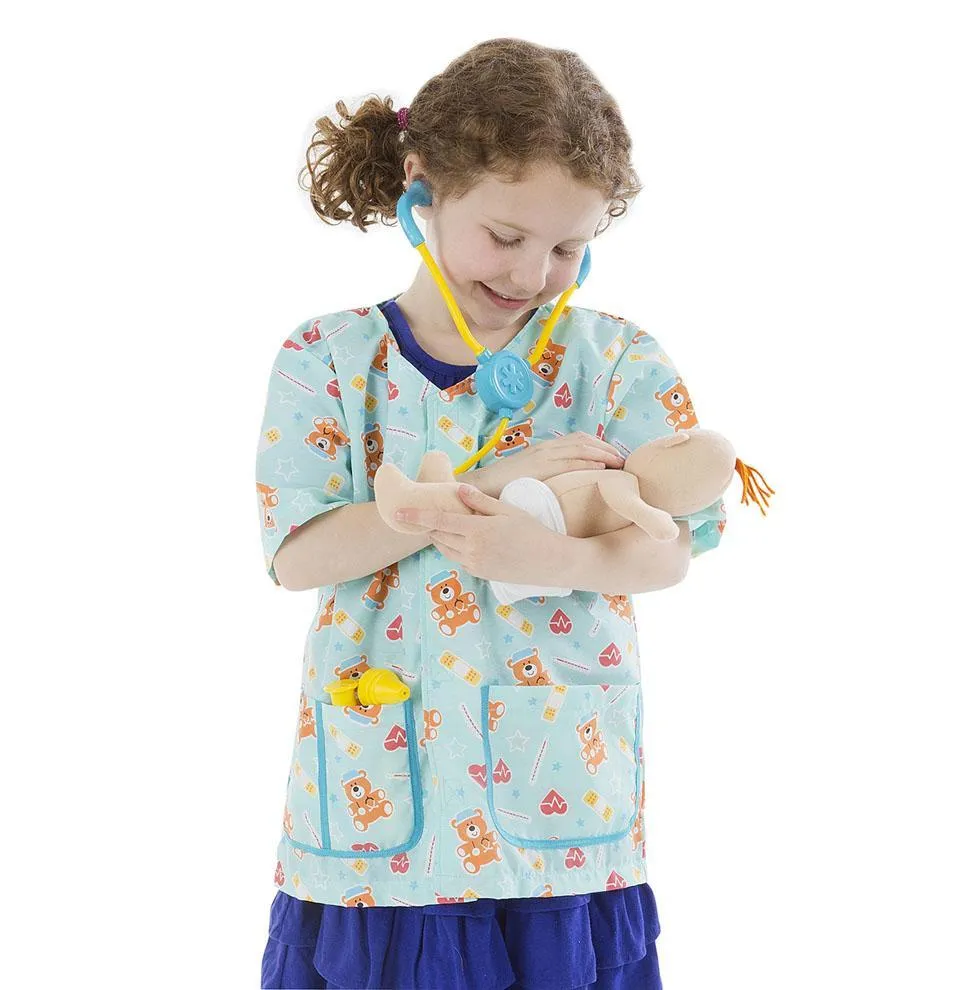 Melissa and Doug Pediatric Nurse Play Costume 3-6yrs