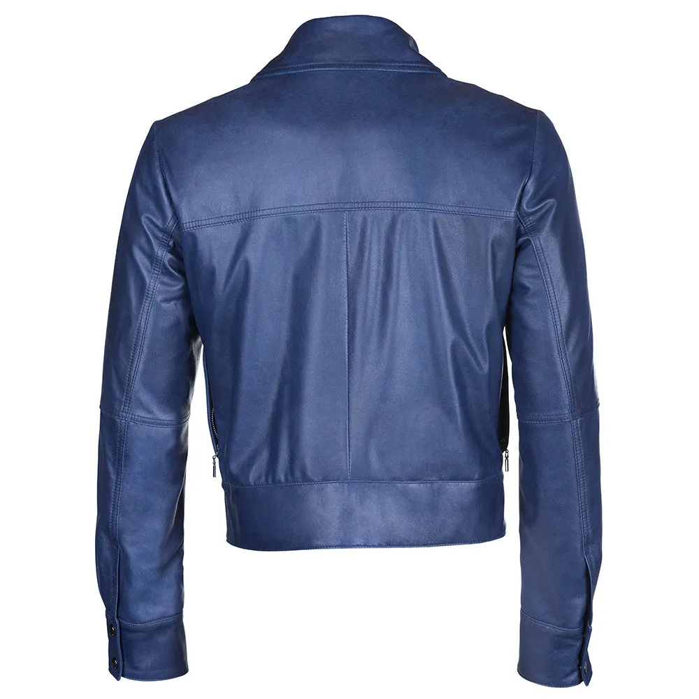 Men Tailored Reindeer Leather Jacket -  Limited Edition