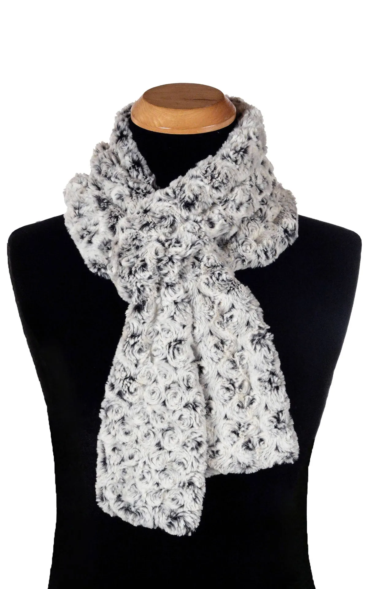 Men's Classic Scarf - Rosebud Faux Fur