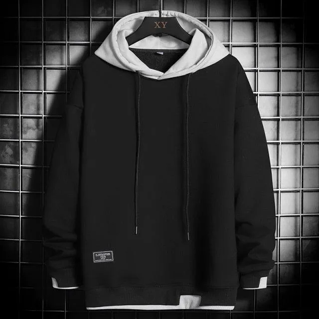 Men's Hip Hop Pullover Hooded Streetwear Plus Size