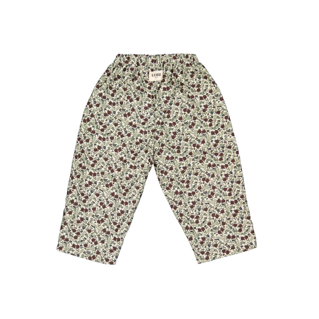 NINI REVERISBLE Pants - Red Flower