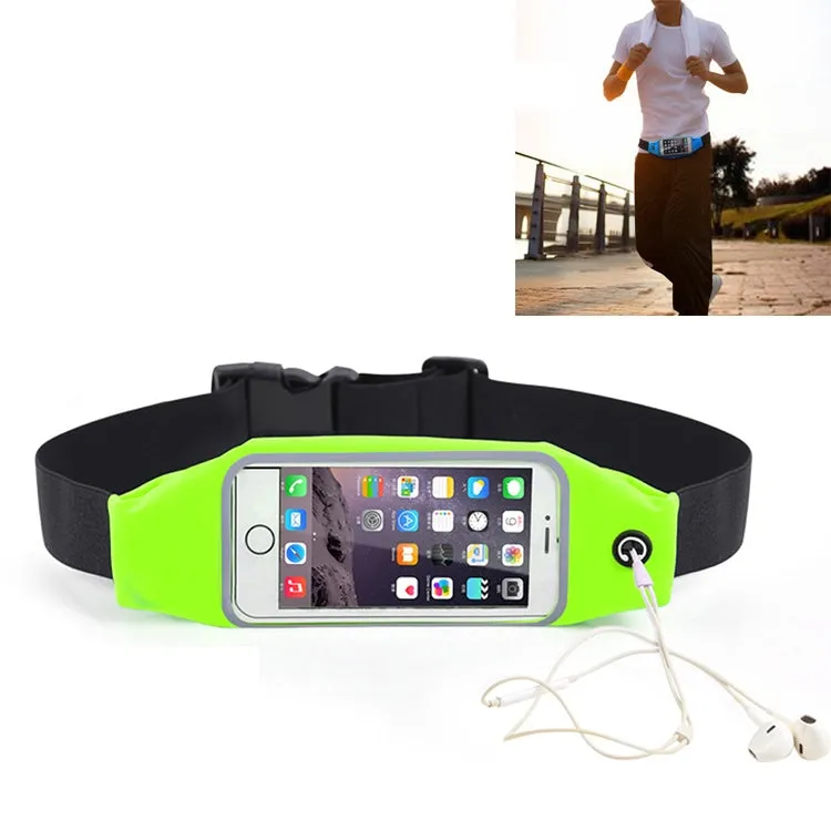 Outdoor Sports Running Waist Bag Touch-screen Waterproof Bag(Green)