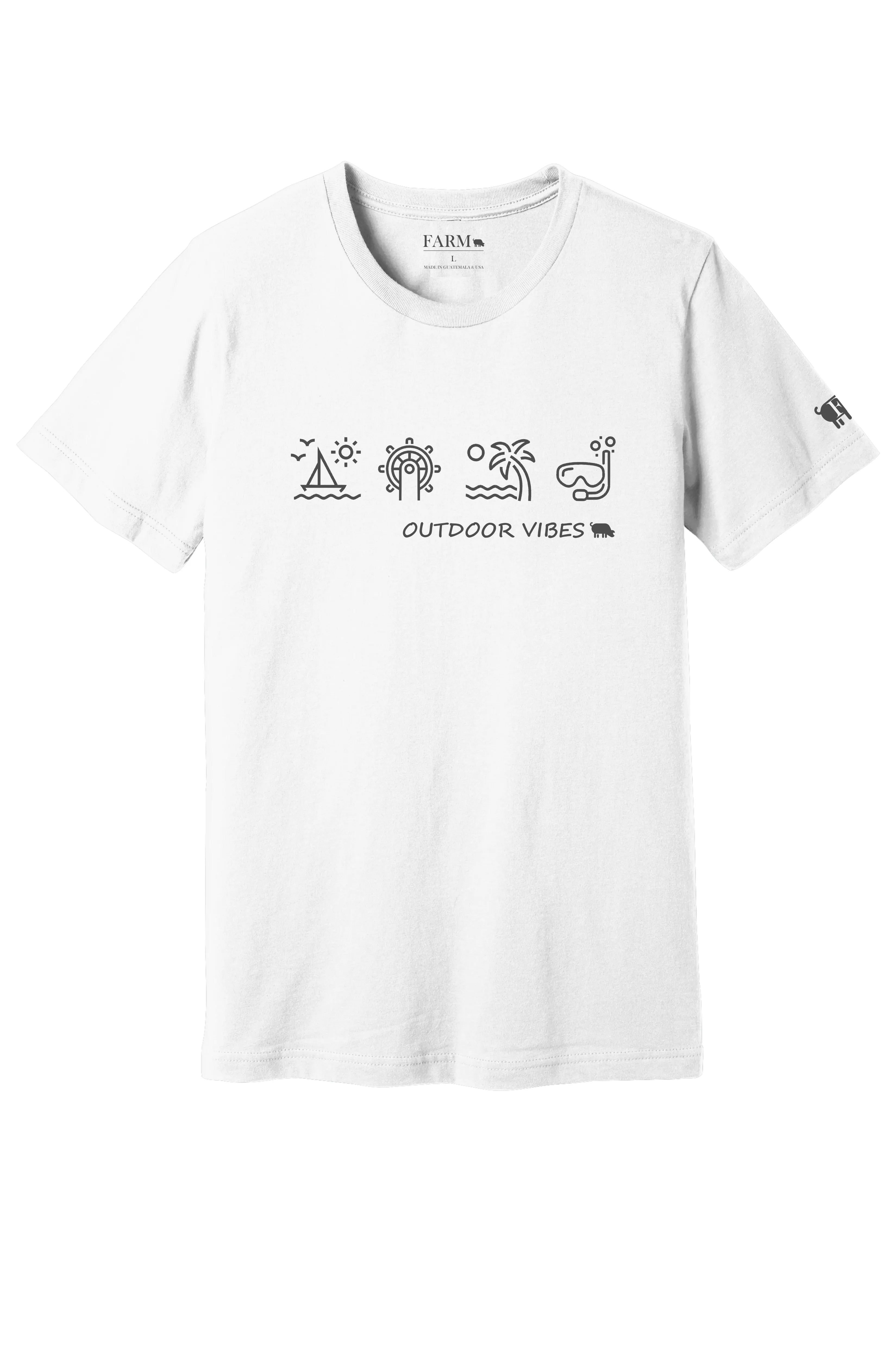 Outdoor Vibes Boating T-Shirt Adult - Collection by Farm Brand