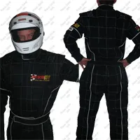 Racegear WA 2 layer Black 4XL Racesuit - SFI 3/2A/5