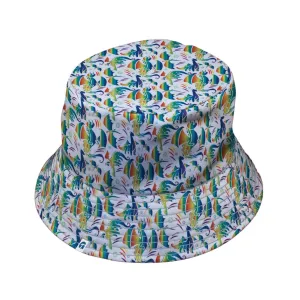 Rainbow Dragons DND Dice White Bucket Hat