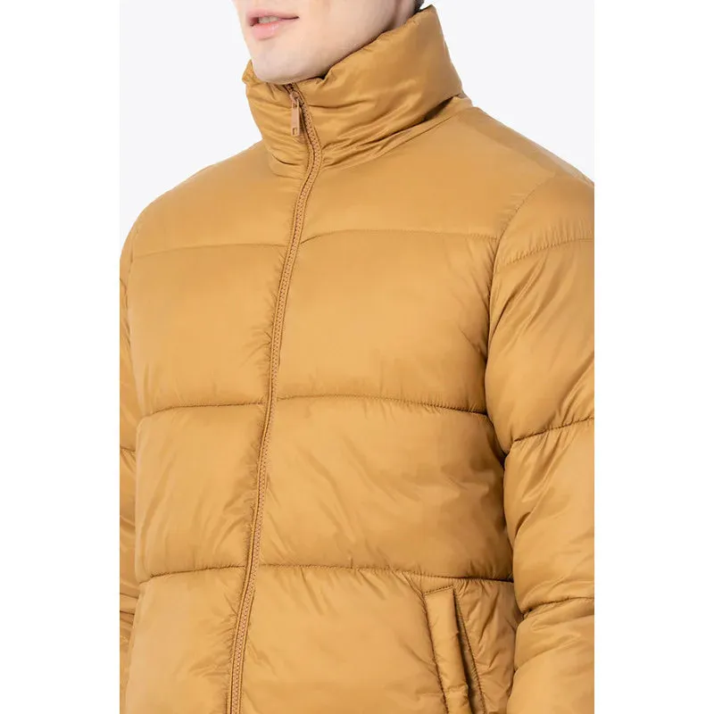 RedTape Men's Mustard Solid Jacket