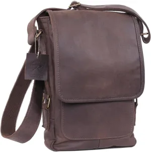 Rothco Brown Leather Messenger Bag