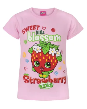 Shopkins Girls Pink Short Sleeved T-Shirt