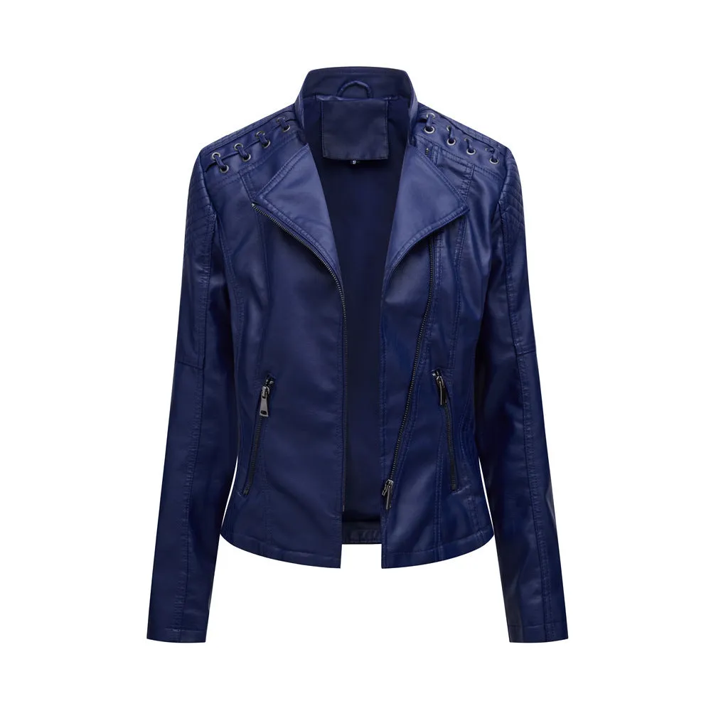 Slim Fit Gotic Leather Jacket