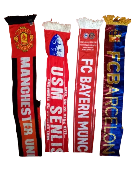 Sports Scarves 53 Pieces