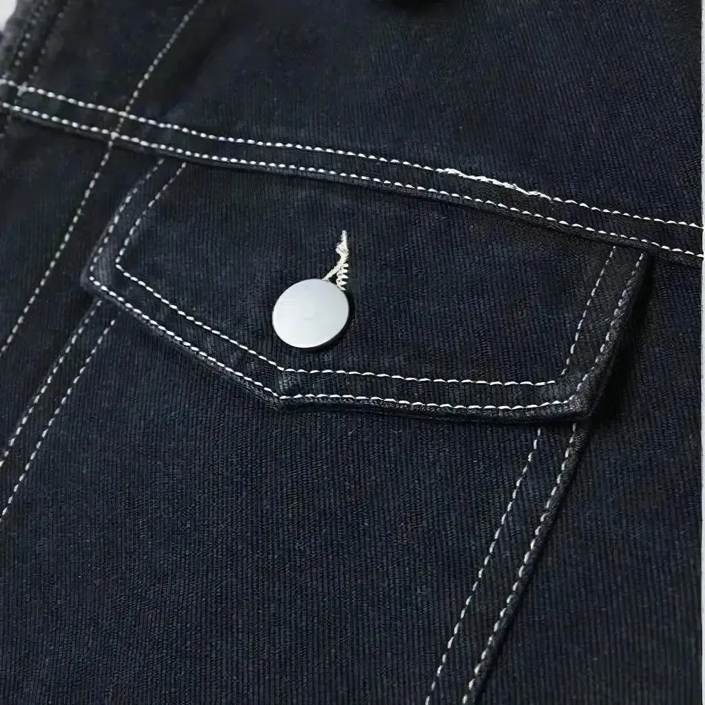 Street sherpa denim jacket
 for men