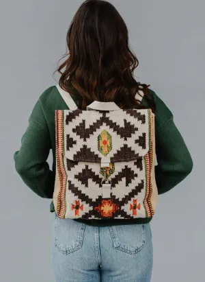 Tan & Brown Aztec Backpack