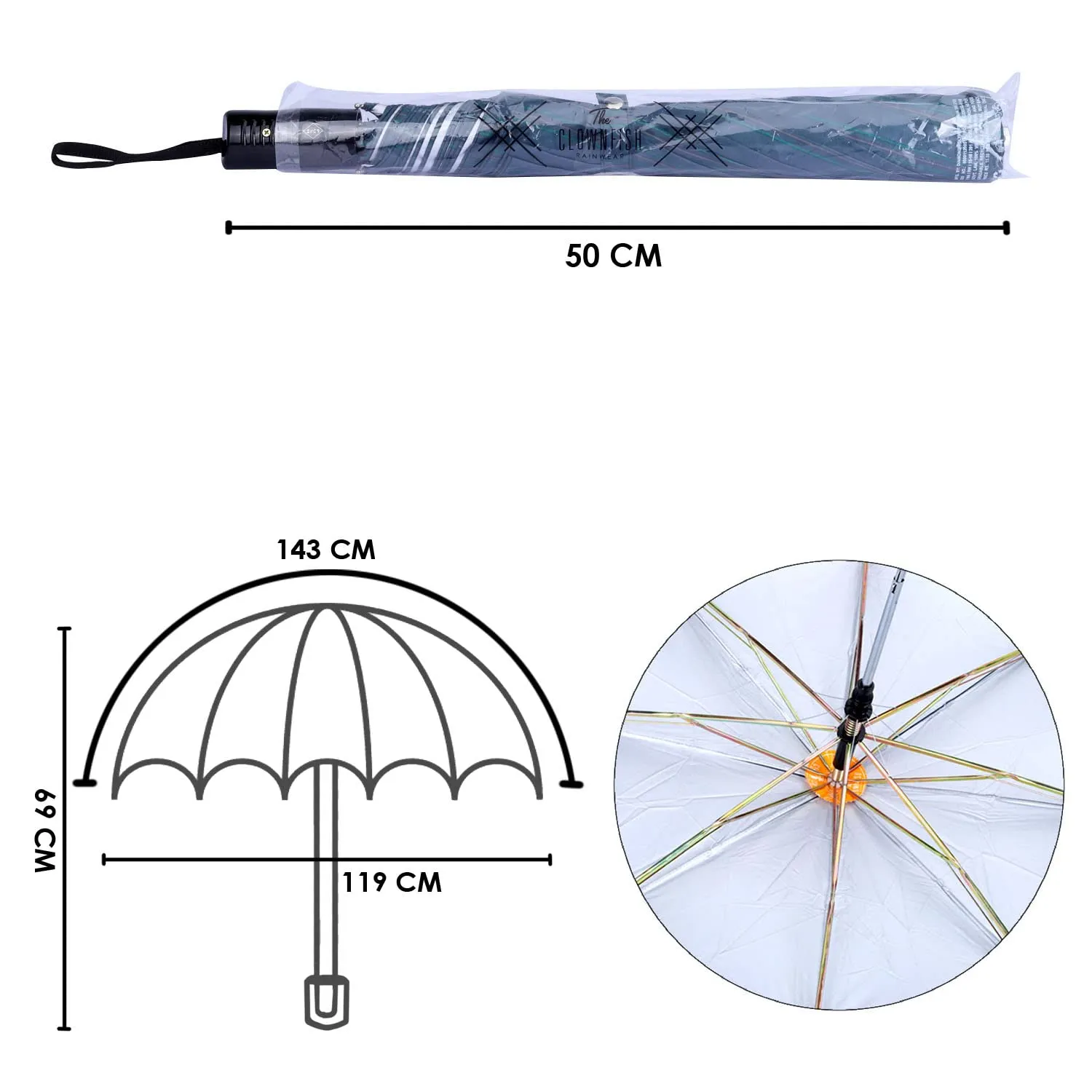 THE CLOWNFISH Umbrella Drizzle Series 2- Fold Auto Open Waterproof Pongee Umbrellas For Men and Women (Stripes Design- Bottle Green)