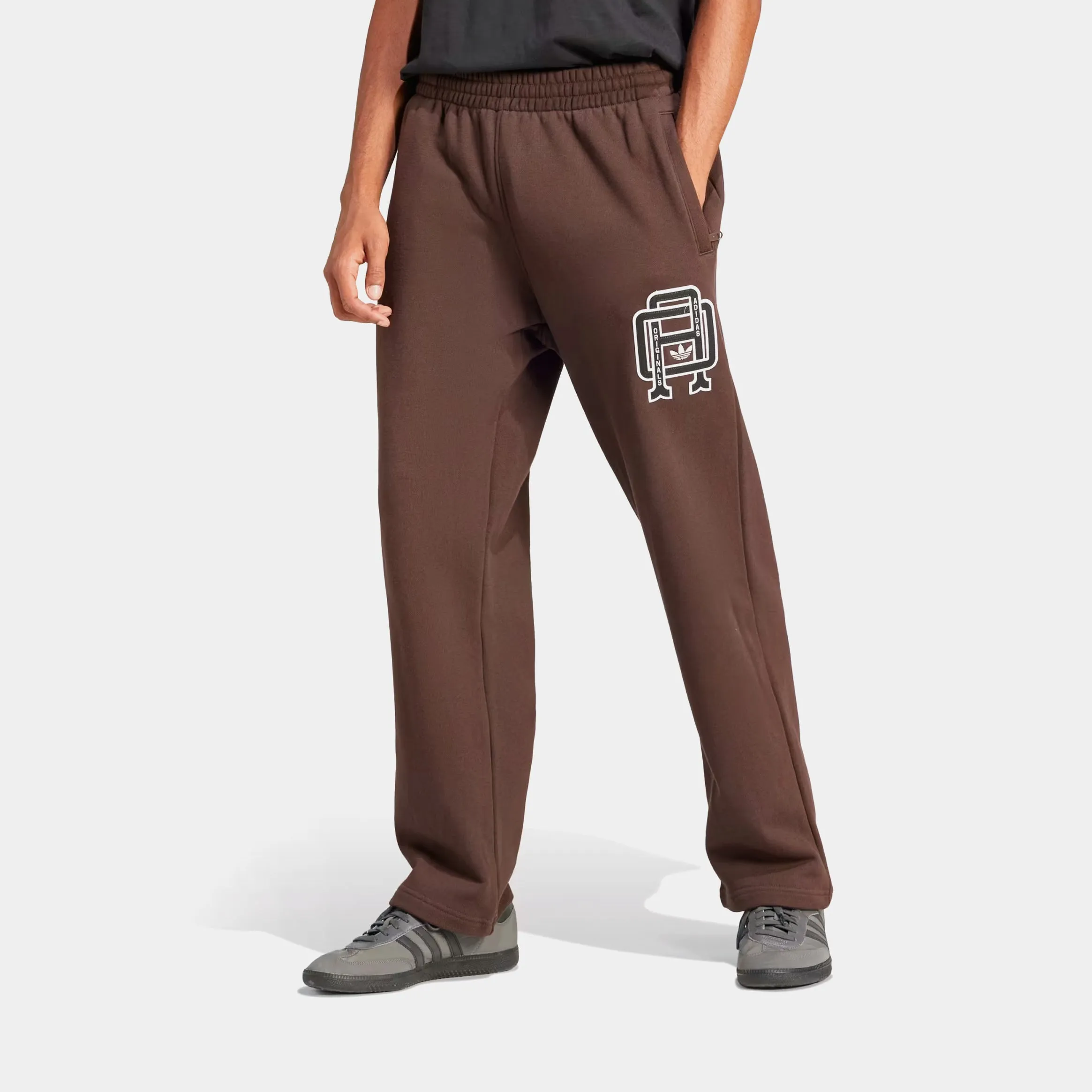 Varsity Essentials Pants Mens Sweatpants (Brown/White)