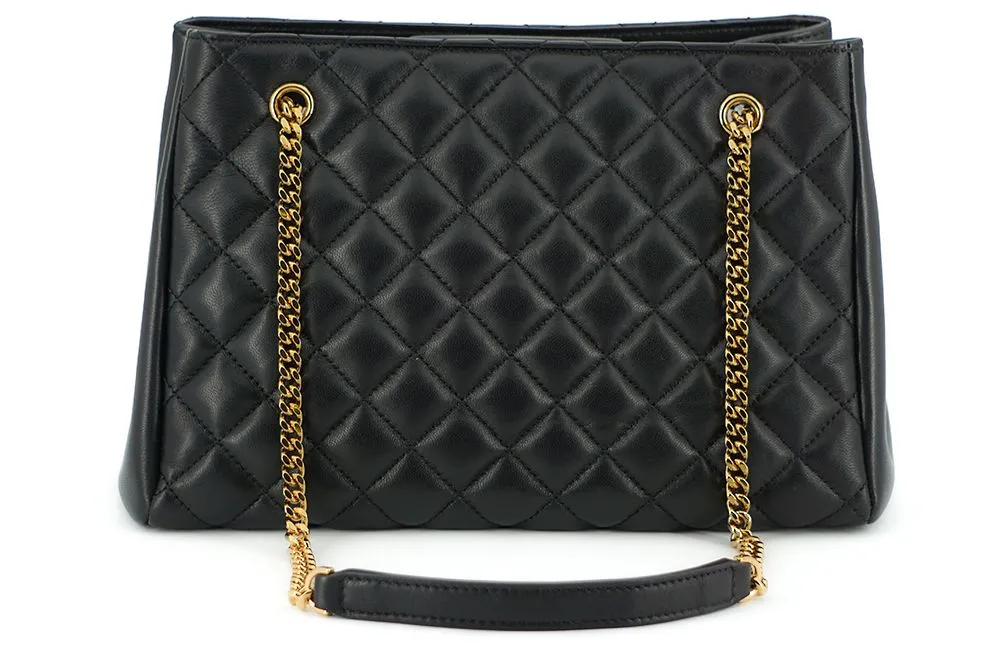 Versace Medusa Black Gold Chain Shoulder Bag