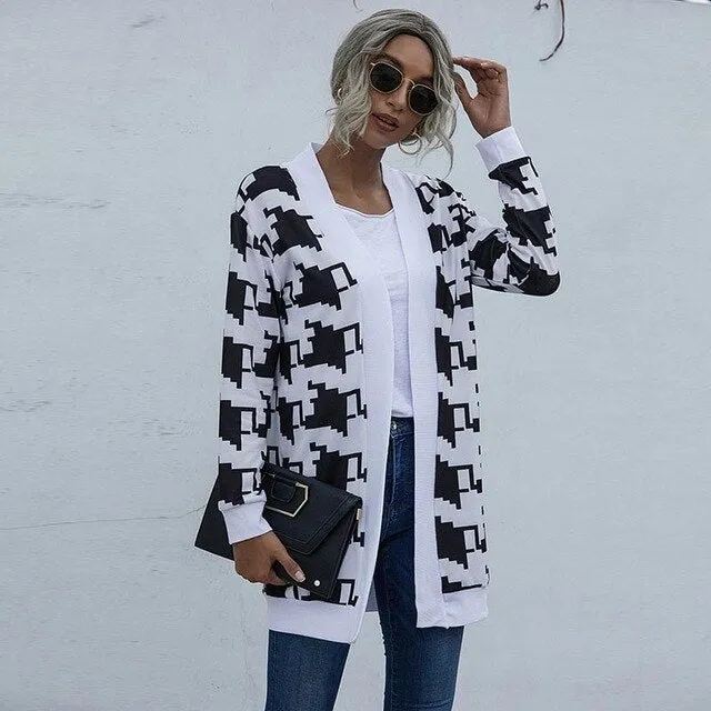 Women Casual Loose Knitted Cardigans