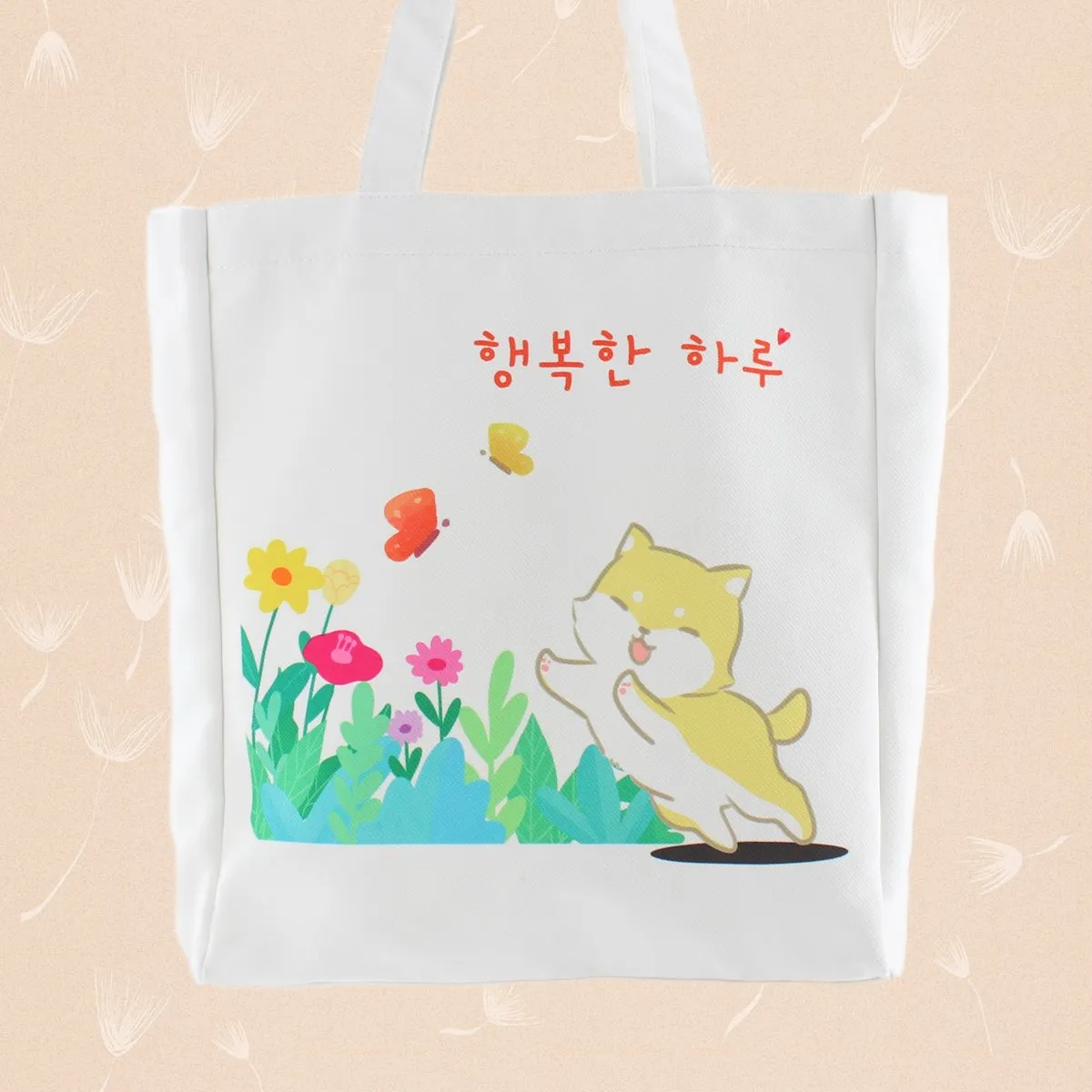 Women Large Tote Bag Kawaii Shiba Inu Korean Kpop Bag