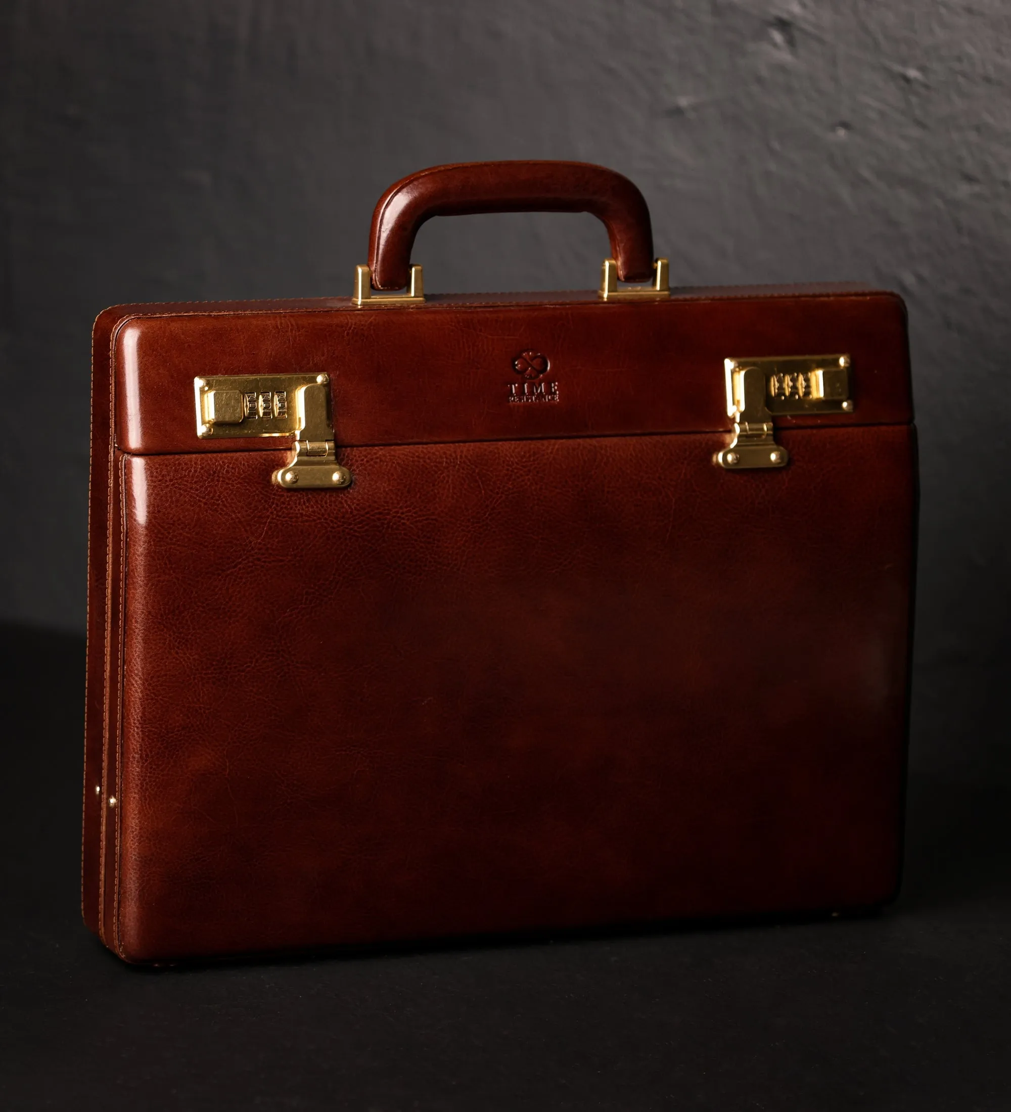 Women's Leather Attaché Case Briefcase - Vendetta