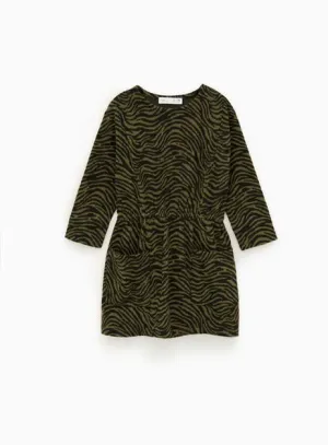 ZARA ZEBRA PRINT DRESS (SZ 7)